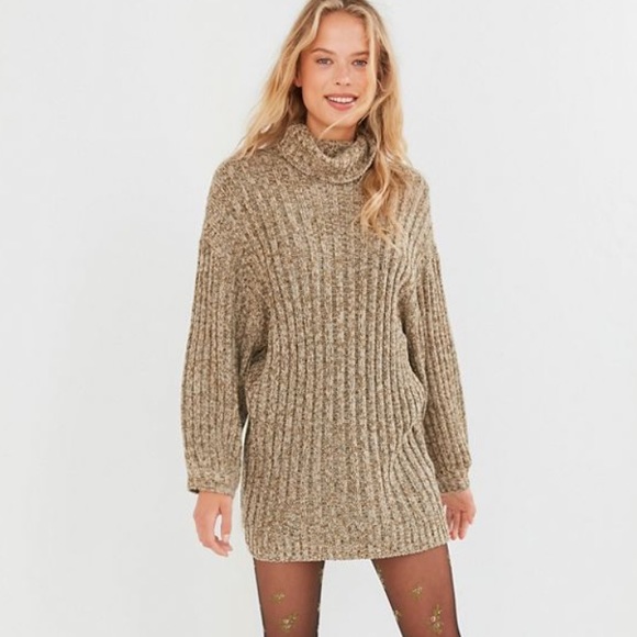 Urban Outfitters Jill Turtleneck Ribbed Knit Sweater Dress size XS - Picture 2 of 2
